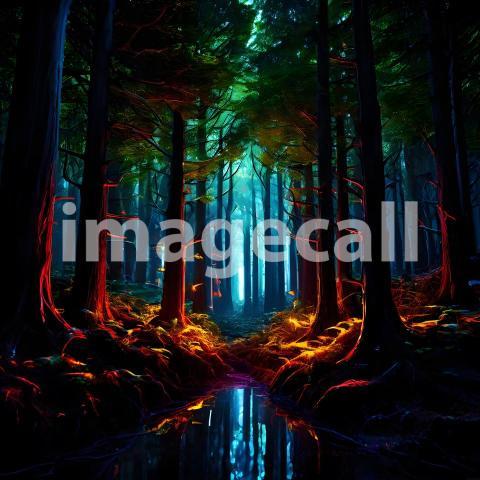 Abstract and surreal colorful and vivid (3811)