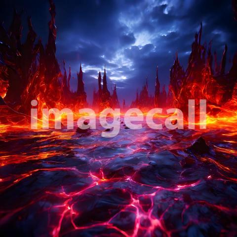 Abstract and surreal colorful and vivid (3825)