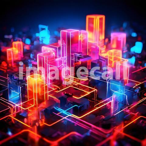 Abstract and surreal colorful and vivid (3866)