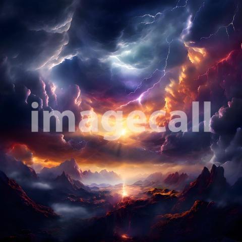 Abstract and surreal colorful and vivid (3878)