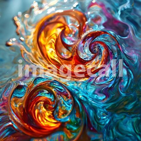 Abstract and surreal colorful and vivid (3951)