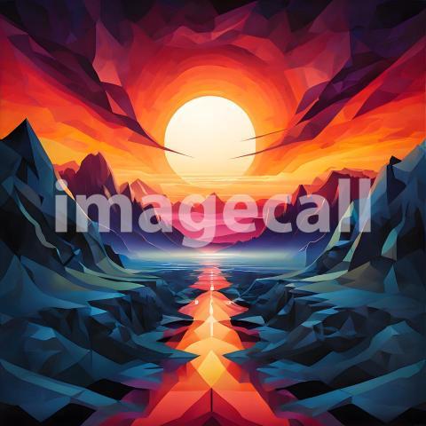 Abstract and surreal colorful and vivid (3991)