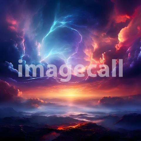 Abstract and surreal colorful and vivid (4101)