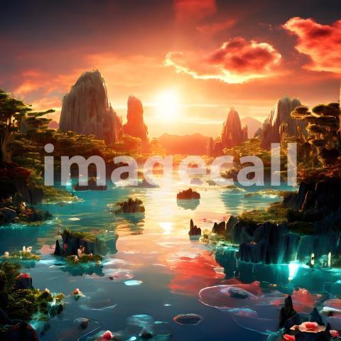 Abstract and surreal colorful and vivid (4340)