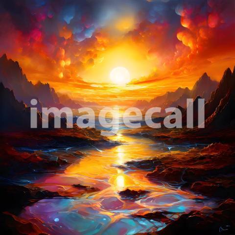 Abstract and surreal colorful and vivid (4382)