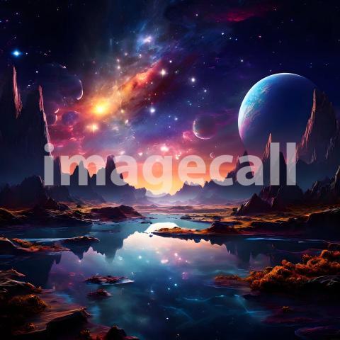 Abstract and surreal colorful and vivid (4395)