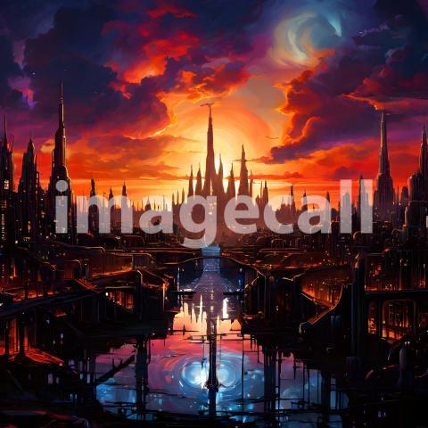 Abstract and surreal colorful and vivid (4504)