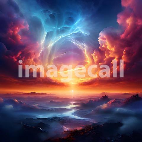 Abstract and surreal colorful and vivid (4558)