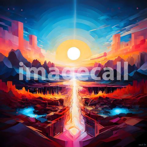 Abstract and surreal colorful and vivid (4758)