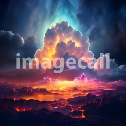 Abstract and surreal colorful and vivid (4785)