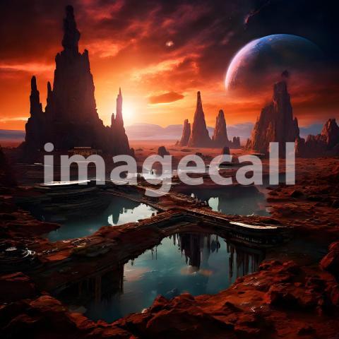 Fantasy and Sci Fi Alien Planets (17)