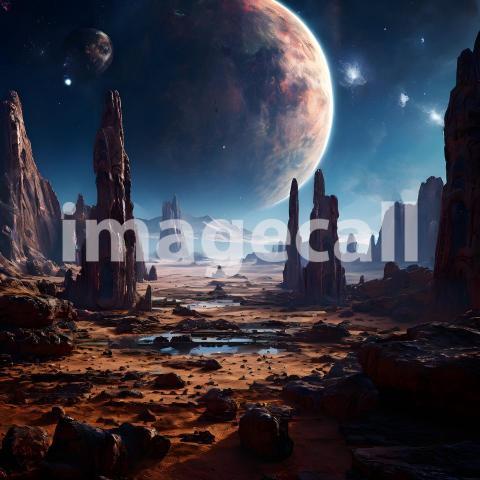 Fantasy and Sci Fi Alien Planets (45)