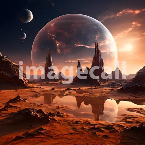 Fantasy and Sci Fi Alien Planets (49)
