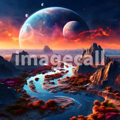 Fantasy and Sci Fi Alien Planets (85)