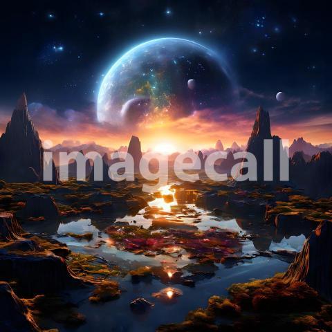 Fantasy and Sci Fi Alien Planets (1618)