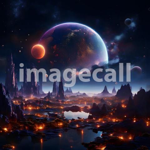 Fantasy and Sci Fi Alien Planets (1626)