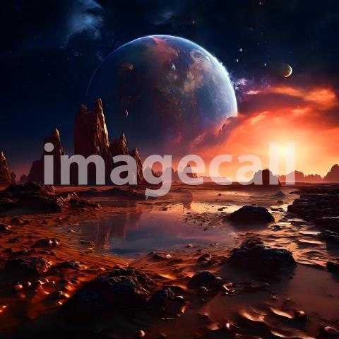 Fantasy and Sci Fi Alien Planets (1632)