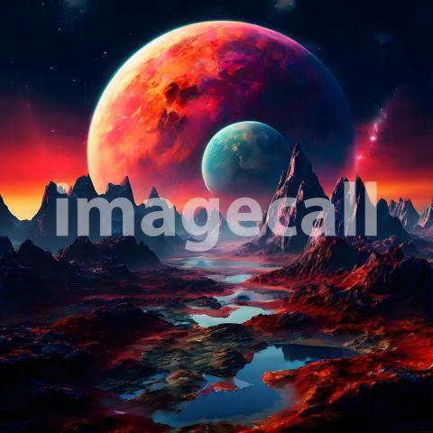 Fantasy and Sci Fi Alien Planets (1670)