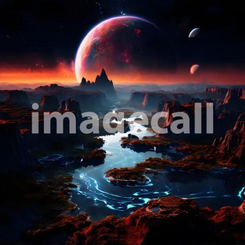 Fantasy and Sci Fi Alien Planets (1694)