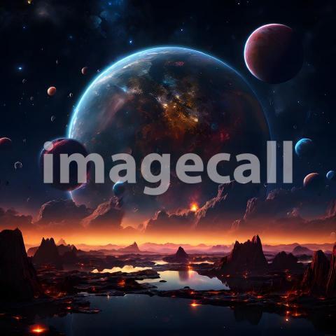 Fantasy and Sci Fi Alien Planets (1708)