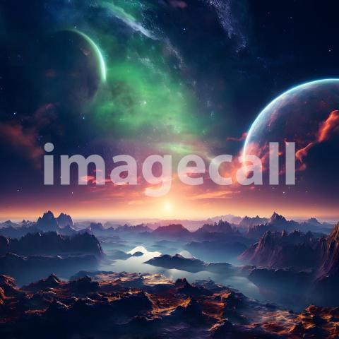 Fantasy and Sci Fi Alien Planets (1732)