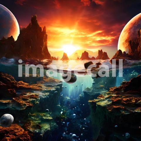 Fantasy and Sci Fi Alien Planets (1746)