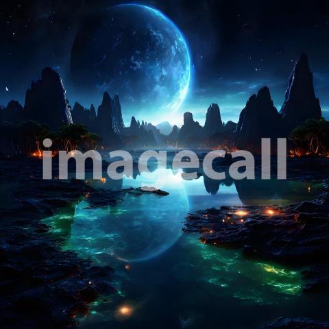 Fantasy and Sci Fi Alien Planets (1790)