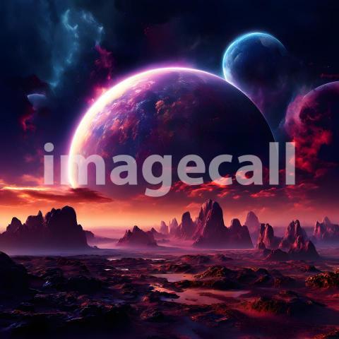 Fantasy and Sci Fi Alien Planets (1787)