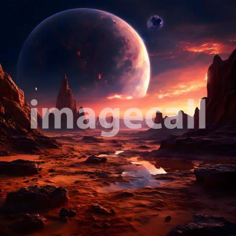 Fantasy and Sci Fi Alien Planets (1863)