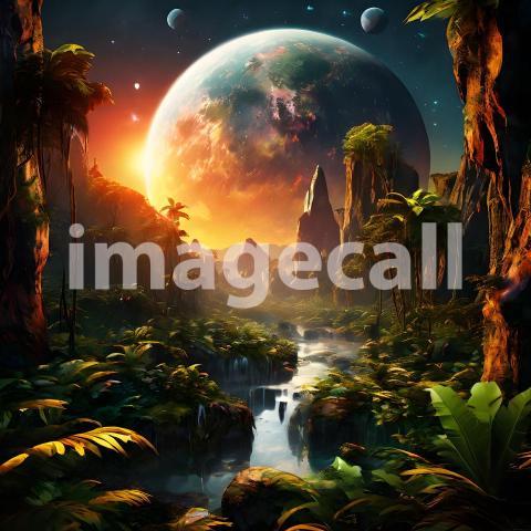 Fantasy and Sci Fi Alien Planets (1867)