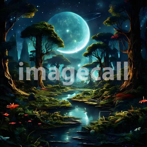 Fantasy and Sci Fi Alien Planets (1876)