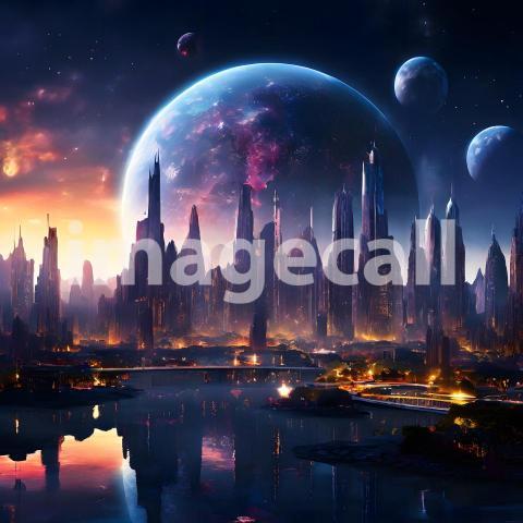 Fantasy and Sci Fi Alien Planets (1879)