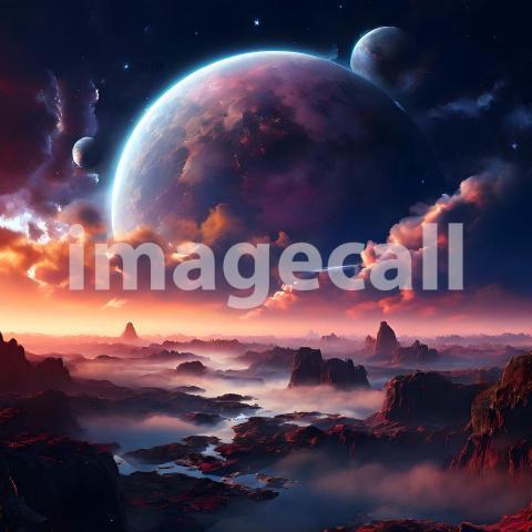 Fantasy and Sci Fi Alien Planets (1906)