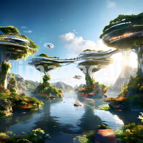 Fantasy and Sci Fi Alien Planets (1905)