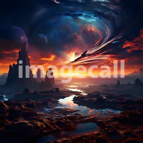 Fantasy and Sci Fi Alien Planets (1912)