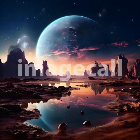 Fantasy and Sci Fi Alien Planets (1915)