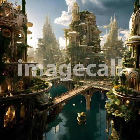 Fantasy and Sci Fi Alien Planets (1916)