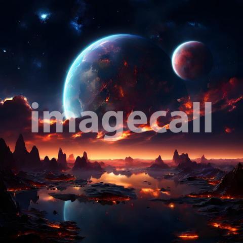 Fantasy and Sci Fi Alien Planets (1920)