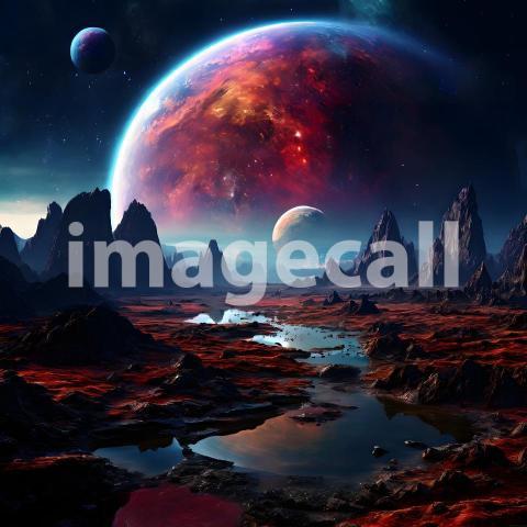 Fantasy and Sci Fi Alien Planets (1216)