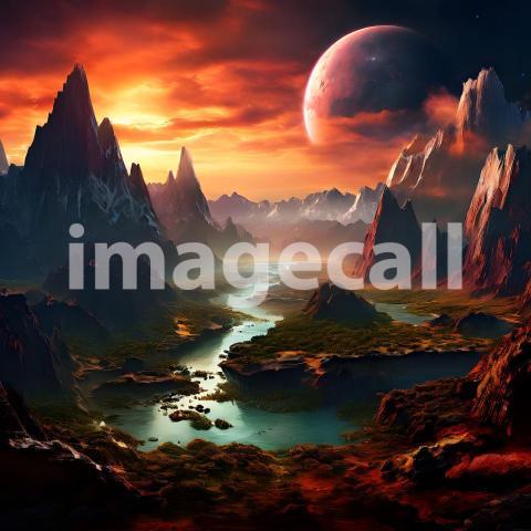 Fantasy and Sci Fi Alien Planets (1733)