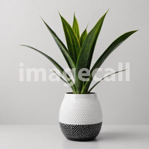 Isolated on white and black background Interior plants (1112)