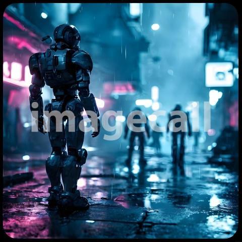 Technology and cyberpunk Ai and Robotics (63)