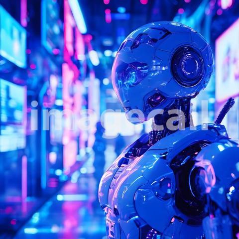 Technology and cyberpunk Ai and Robotics (128)