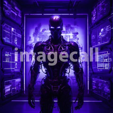 Technology and cyberpunk Ai and Robotics (192)