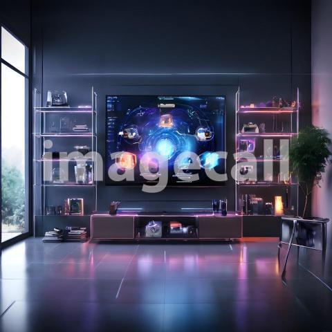 Technology and cyberpunk Futuristic (122)