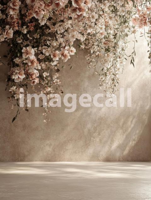 ST0014   Beige Floral Wall (4)