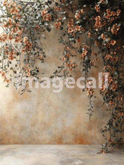 ST0014   Beige Floral Wall (7)