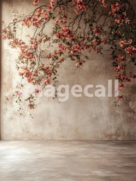 ST0014   Beige Floral Wall (8)