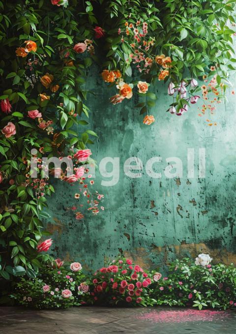 Sage Green Floral Wall (20)