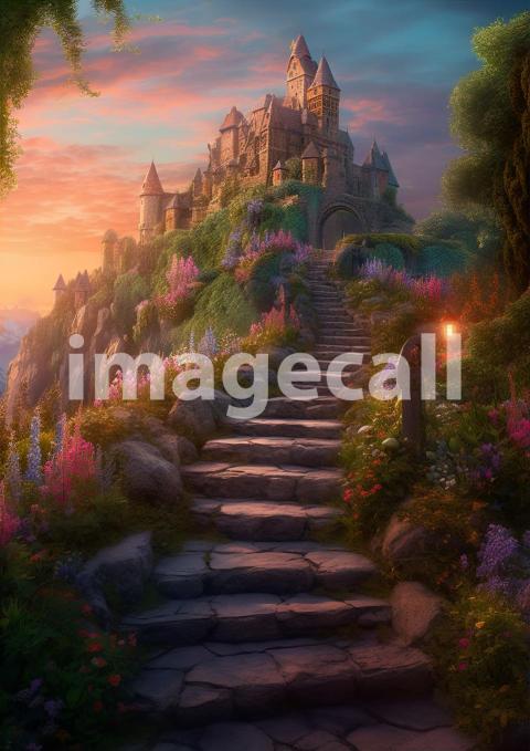 A082 Fantasy Castle Stairways (4)